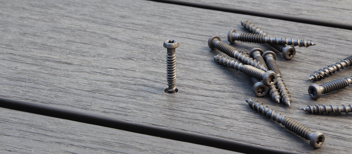 Cobra WPC Coloured Stainless Steel Screws For Composite Decks Fiberdeck   Tetiere Vis WPC Composite 1140x499 