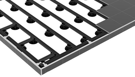 vaardigheid Bijproduct entiteit Aluminium onderbalk 40 x 60 mm StructurAL® CERAM - Fiberdeck